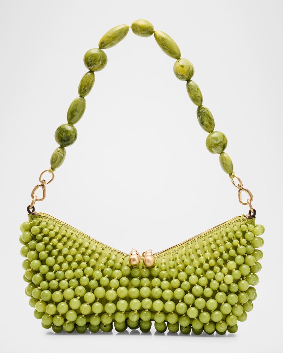 Mercier Beaded Zip Shoulder Bag